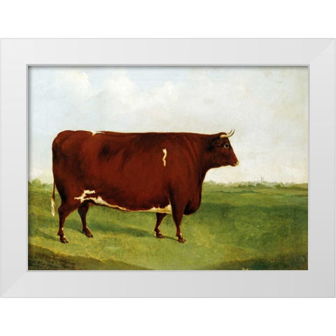 Twin Beast White Modern Wood Framed Art Print by Sinclair, G.