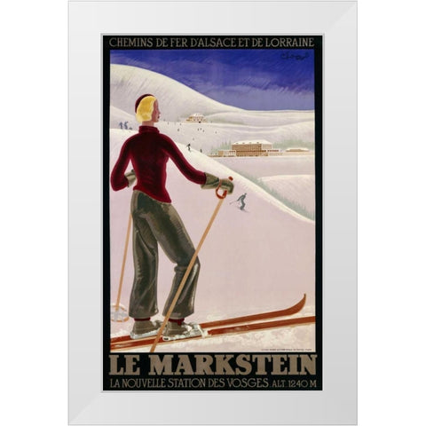 Le Markstein White Modern Wood Framed Art Print by Unknown