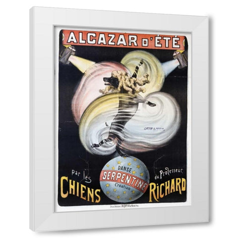 Alcazar DEte White Modern Wood Framed Art Print by Unknown