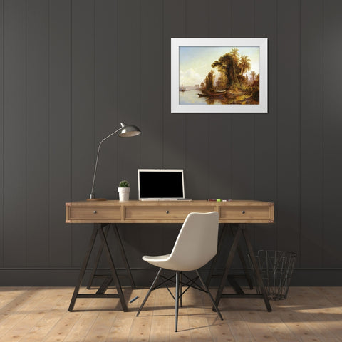 Paisaje Venezolano White Modern Wood Framed Art Print by Bellerman, Ferdinand