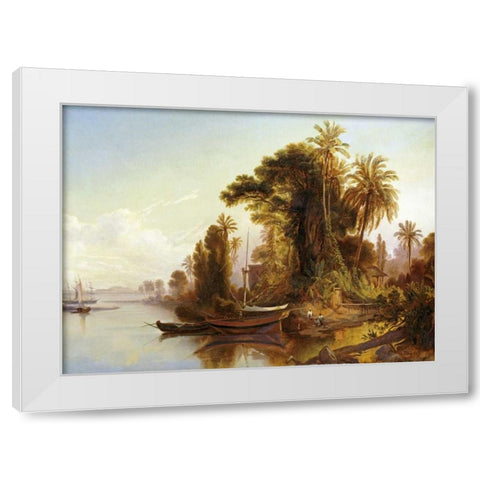 Paisaje Venezolano White Modern Wood Framed Art Print by Bellerman, Ferdinand