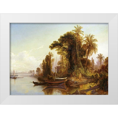 Paisaje Venezolano White Modern Wood Framed Art Print by Bellerman, Ferdinand