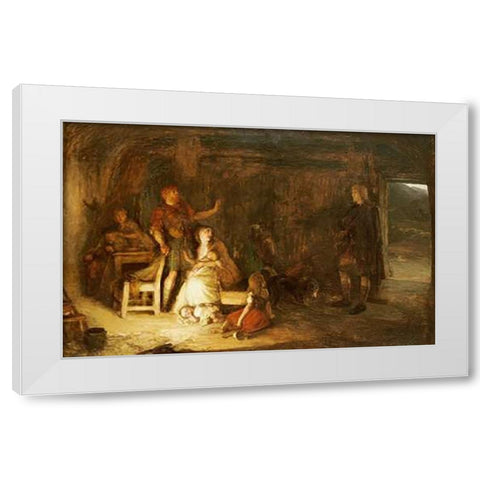 Prince Charles Edward Stuart White Modern Wood Framed Art Print by Burr, Alexander Hohenlohe