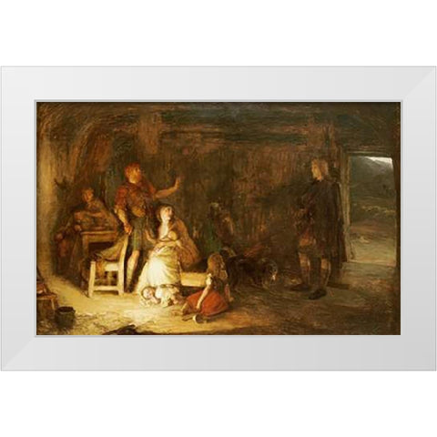 Prince Charles Edward Stuart White Modern Wood Framed Art Print by Burr, Alexander Hohenlohe
