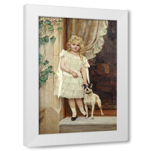 My Best Friend White Modern Wood Framed Art Print by Crawford, Robert Cree