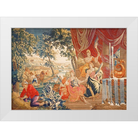 Summer White Modern Wood Framed Art Print by Den Hecke, Jan Frans