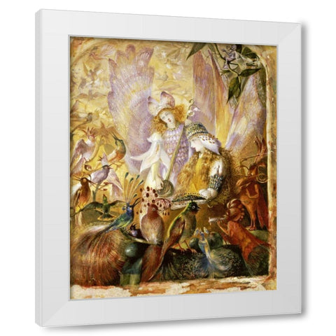The Concert White Modern Wood Framed Art Print by Fitzgerald, John Anster