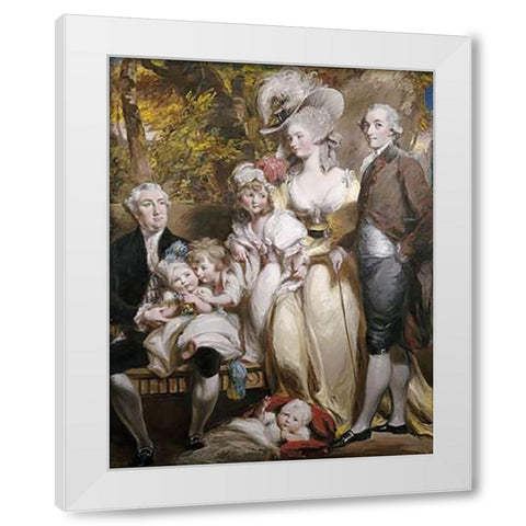Group Portrait of Sir John Taylor White Modern Wood Framed Art Print by Gardner, Daniel