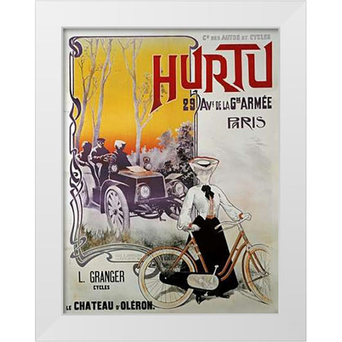 Hurtu White Modern Wood Framed Art Print by Gray, H.