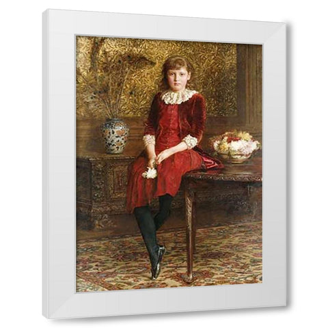 Portrait of Mabel White Modern Wood Framed Art Print by Gregory, Edward John