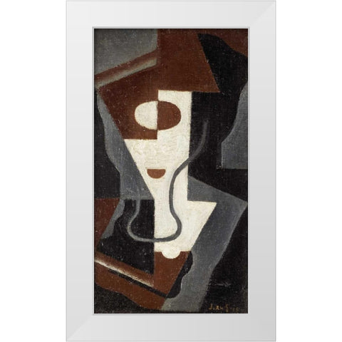Glass White Modern Wood Framed Art Print by Gris, Juan