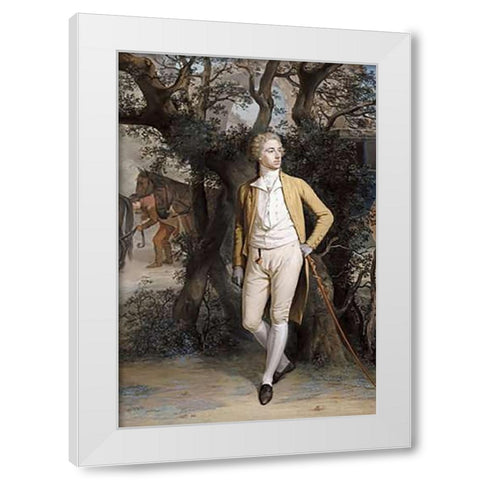Arthur Hill, 2nd Marquess of Downshire White Modern Wood Framed Art Print by Hamilton, Hugh Douglas