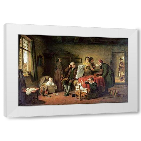 Try Dese Pair White Modern Wood Framed Art Print by Hardy, Frederick Daniel