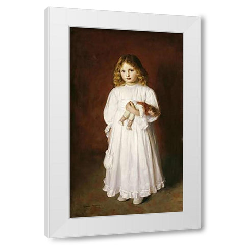 A Portrait of Dorothy White Modern Wood Framed Art Print by Harris, Edwin