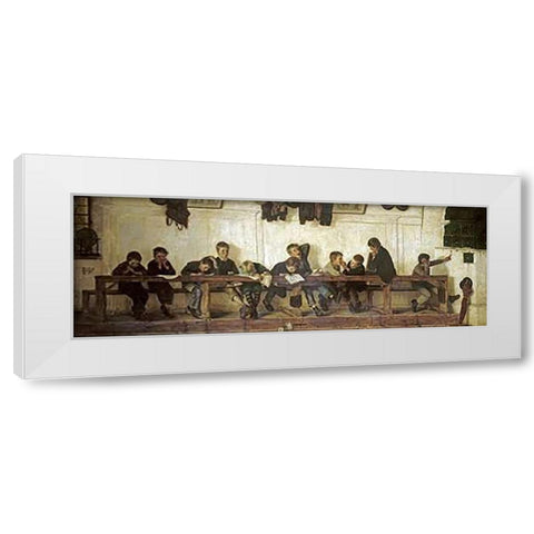 Left To Their Own Devices White Modern Wood Framed Art Print by Igler, Gustav