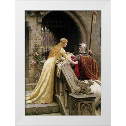 God Speed White Modern Wood Framed Art Print by Leighton, Edmund Blair