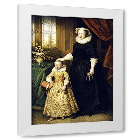 Mary, Queen of Scots White Modern Wood Framed Art Print by Lens, Bernhard