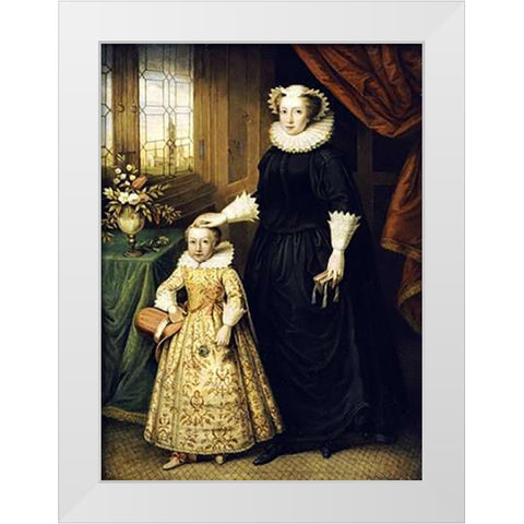 Mary, Queen of Scots White Modern Wood Framed Art Print by Lens, Bernhard