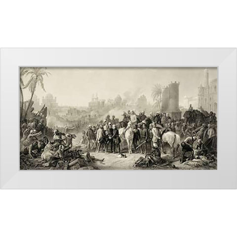 The Triumphant Meeting of Havelock White Modern Wood Framed Art Print by Lewis, C.G.