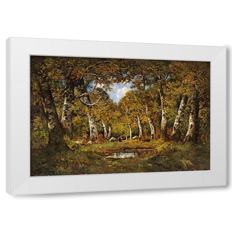 Faggot Gatherer White Modern Wood Framed Art Print by Magnus, Camille