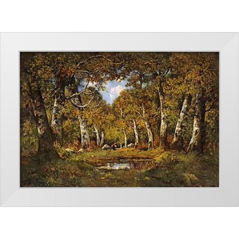 Faggot Gatherer White Modern Wood Framed Art Print by Magnus, Camille