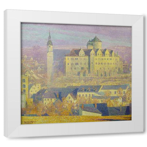 Zschopau White Modern Wood Framed Art Print by Palmie, Charles