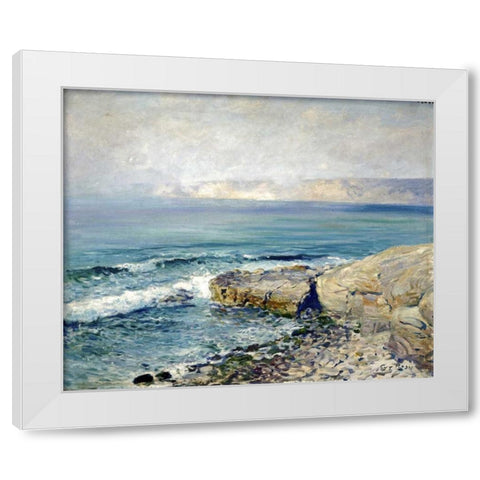 Incoming Fog, La Jolla White Modern Wood Framed Art Print by Rose, Guy