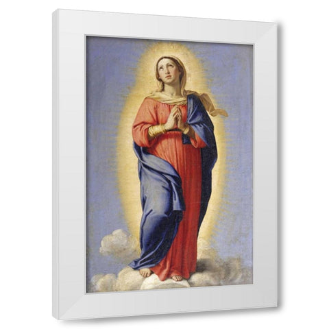 The Immaculate Conception White Modern Wood Framed Art Print by Salvi, Giovanni Battista
