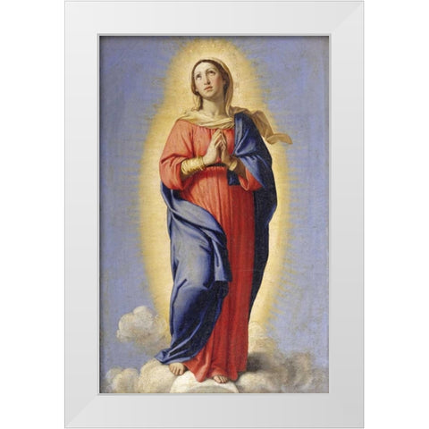 The Immaculate Conception White Modern Wood Framed Art Print by Salvi, Giovanni Battista