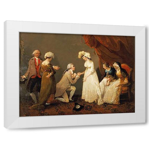 The ProVintageal White Modern Wood Framed Art Print by Singleton, Henry