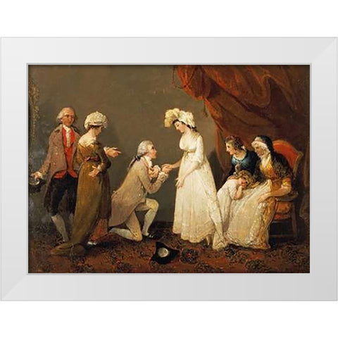 The ProVintageal White Modern Wood Framed Art Print by Singleton, Henry