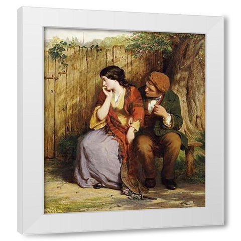 Moment of Suspense White Modern Wood Framed Art Print by Smith, George