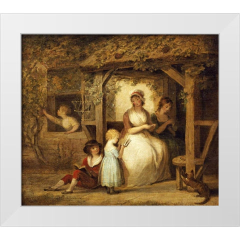 After School White Modern Wood Framed Art Print by Spilsbury, Maria