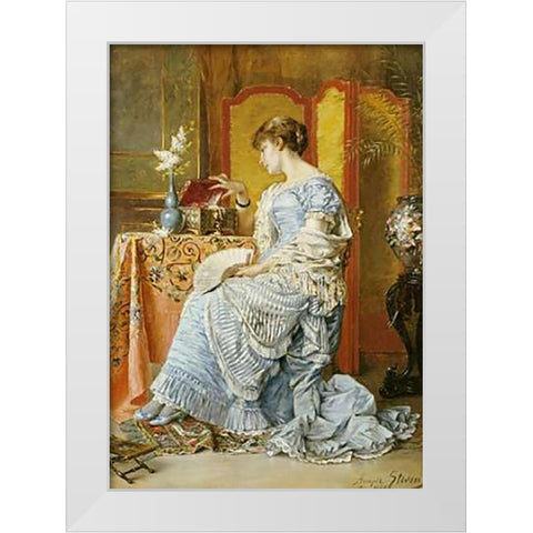 Indecision White Modern Wood Framed Art Print by Stevens, Agapit