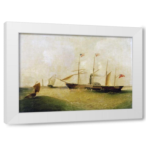 The Great Western White Modern Wood Framed Art Print by Tudgay, I.