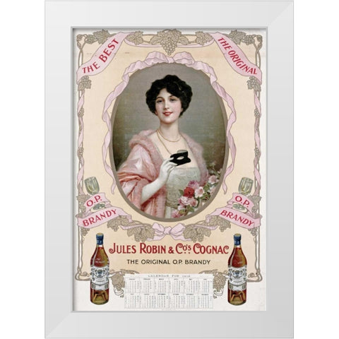 Jules Robin and Cos., Cognac White Modern Wood Framed Art Print by Unknown