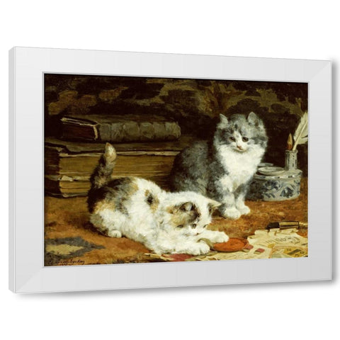 Signed and Sealed White Modern Wood Framed Art Print by Van Den Eycken, Charles