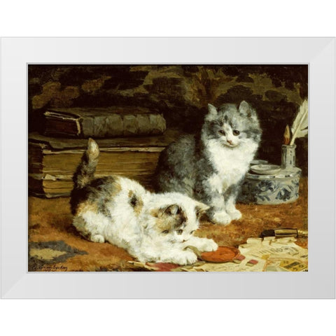 Signed and Sealed White Modern Wood Framed Art Print by Van Den Eycken, Charles