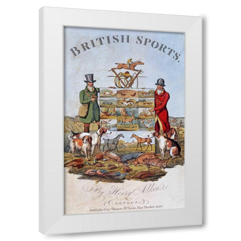 The National Sports of Great Britain White Modern Wood Framed Art Print by Alken, Henry Thomas