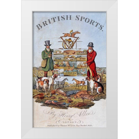 The National Sports of Great Britain White Modern Wood Framed Art Print by Alken, Henry Thomas