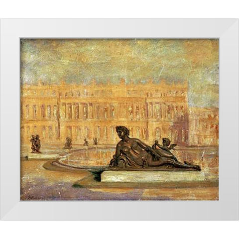 Le Parterre DEau Du Midi Versailles White Modern Wood Framed Art Print by Altamura, Jean