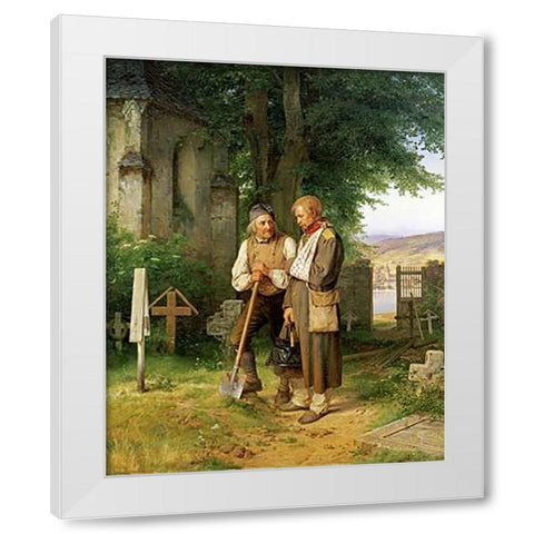 The Homecoming White Modern Wood Framed Art Print by Becker, Jacob