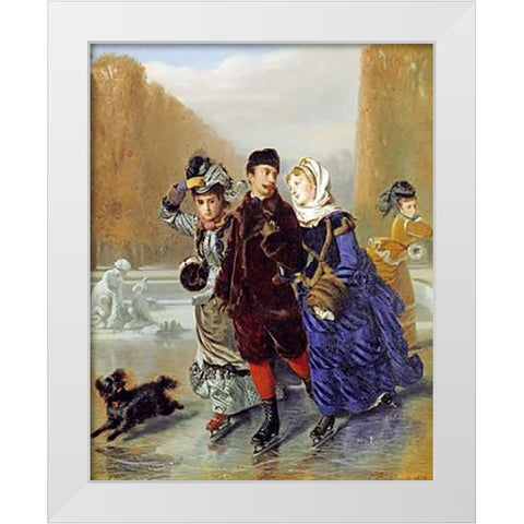 Showing a Preference White Modern Wood Framed Art Print by Boutibonne, Charles Edouard
