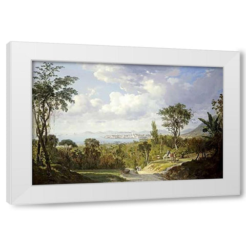 Vista General De Panama White Modern Wood Framed Art Print by Charton, Ernest