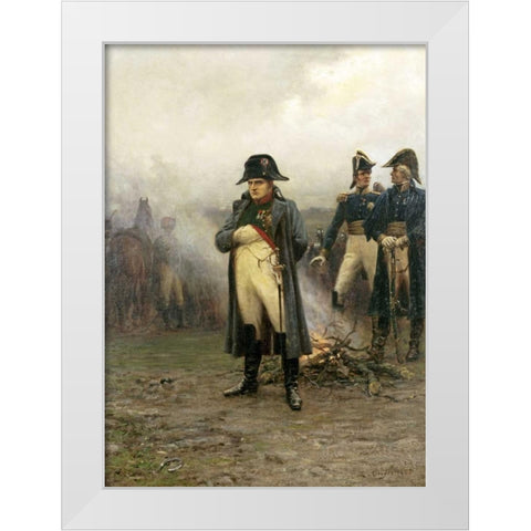 Napoleon Bonaparte White Modern Wood Framed Art Print by Crofts, Ernest