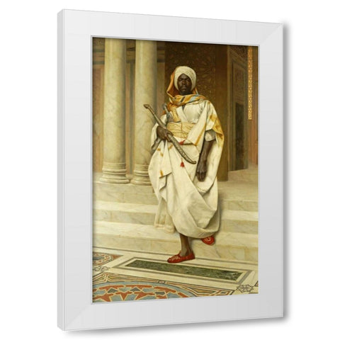 The Emir White Modern Wood Framed Art Print by Deutsch, Ludwig