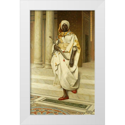 The Emir White Modern Wood Framed Art Print by Deutsch, Ludwig