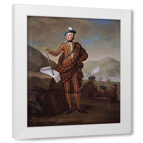 Prince Charles Edward Stewart White Modern Wood Framed Art Print by Gill, E.