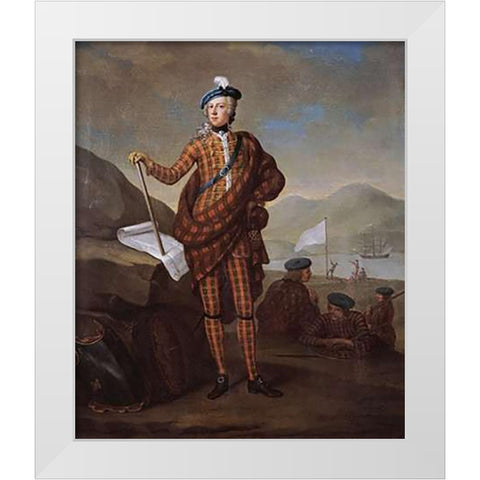 Prince Charles Edward Stewart White Modern Wood Framed Art Print by Gill, E.