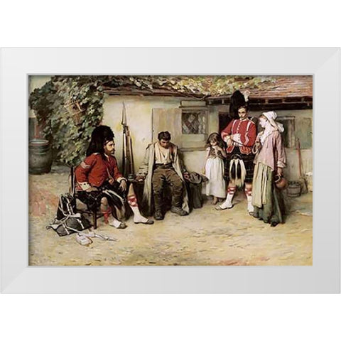 Deserted White Modern Wood Framed Art Print by Holl, Frank